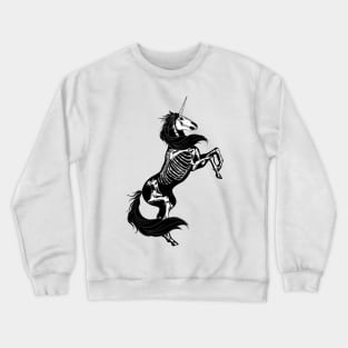 skeleton unicorn Crewneck Sweatshirt